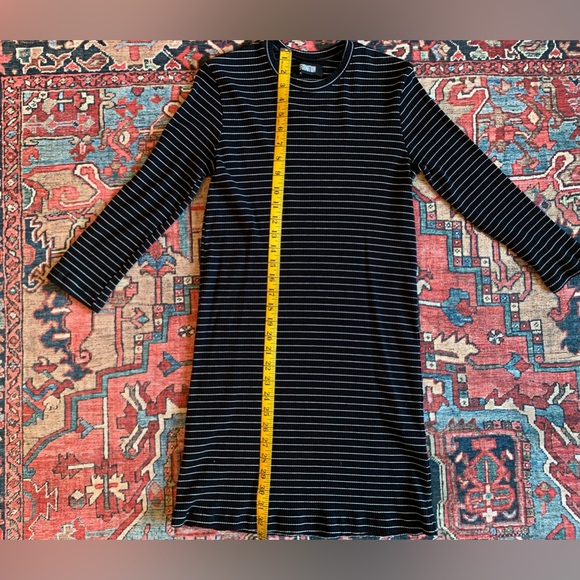 Reformation Black And White Striped Mini Dress Sz S - Picture 3 of 8